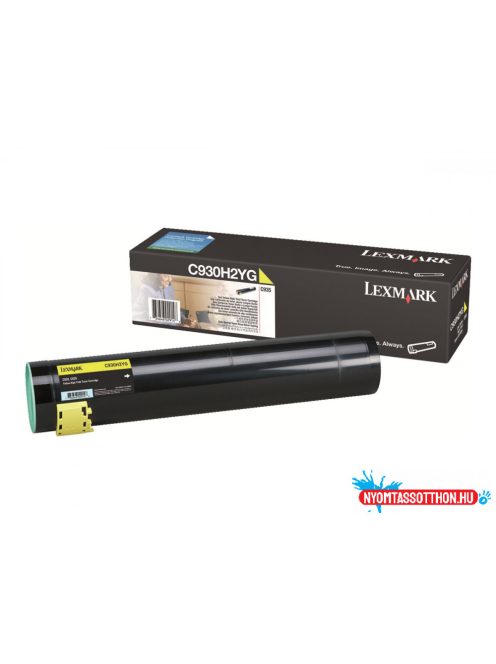 Lexmark C935 High Toner Yellow 24.000 oldal (Eredeti) C930H2YG