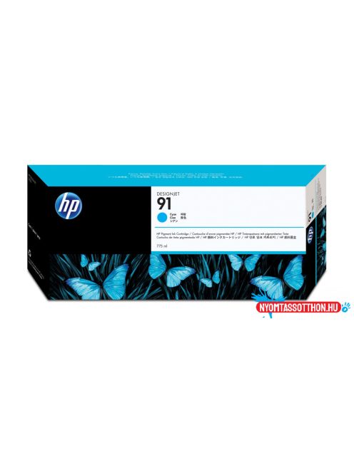 HP C9467A Patron Cyan 775ml No.91 (Eredeti)