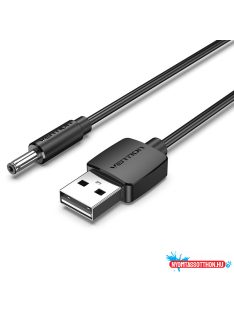   Vention USB-A -> 3.5mm jack/M, 0,5m, (5V, DC power, fekete), kábel