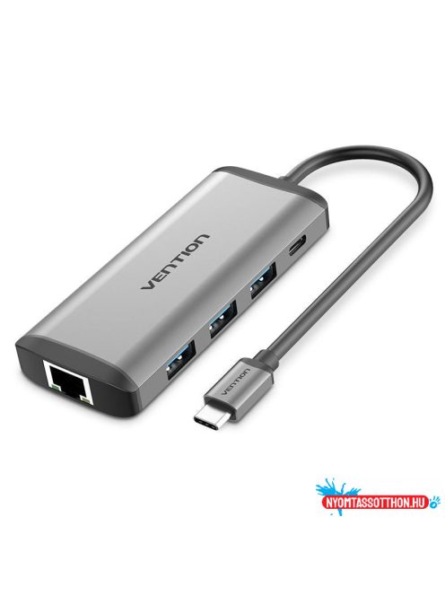 Vention USB-C -> HDMI/3*USB3.0/RJ45/TF/SD/PD , konverter