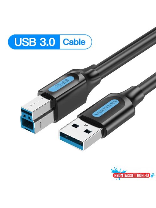 VENTION KÁBEL USB 3.0 A - B 1.5M Fekete PVC Type