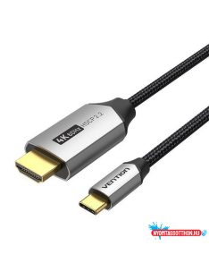 Vention USB-C/M ->HDMI/M (4K, alu), 1m, kábel