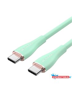   VENTION USB 2.0 Type-C M to 2 Type-C M 5A kábel  1.5M Green Silicone Type