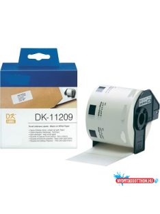   Utángyártott BROTHER DK11209 etikett 62mm x 29 mm WHITE 800db IK