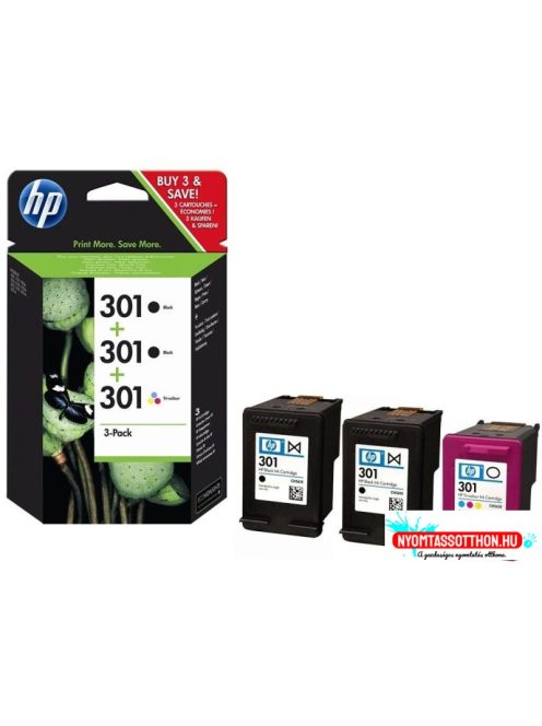 HP E5Y87EE Cartridge 2pcs Bk + 1pcs CMY No.301 (Original)