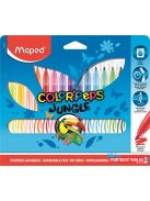 Filctoll készlet, 2,8 mm, kimosható, MAPED "Color'Peps Jungle", 18 különböző szín