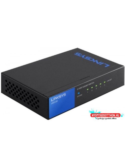 LINKSYS Switch LGS105-EU 5-Port Gigabit üzleti, asztali