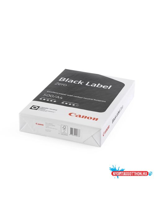 Másolópapír A4, 75g Canon Black Label Zero 500ív/csomag,