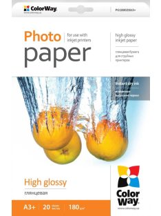 Photo Paper ColorWay high glossy 180 g / m², A3, 20 sheets