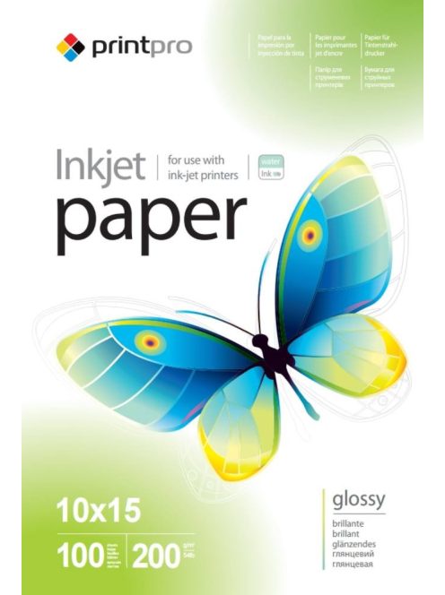 Photo Paper PrintPro high glossy 200 g / m², 10х15, 100 sheets PGE2001004R