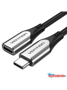   KÁBEL USB-C 3.1/M -> USB-C 3.1/F, 0,5m, (hosszabbító,szövet), Vention