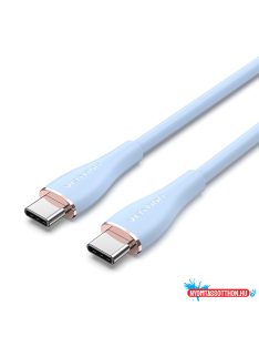   VENTION USB 2.0 C M to C M  5A kábel  1.5M Light Blue Silicone Type