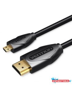 Vention micro HDMI/M -> HDMI/M, (fekete) 2m, kábel