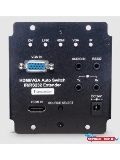 SCT 4K VGA/HDMI Auto-Switch & IR/RS232/POH HDBaseT Extender 70 Méter hatótáv