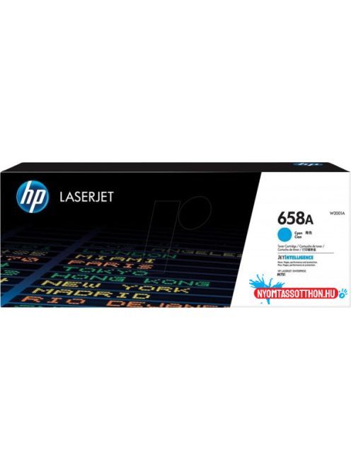 HP W2001A Toner Cyan 6.000 oldal kapacitás No.658A