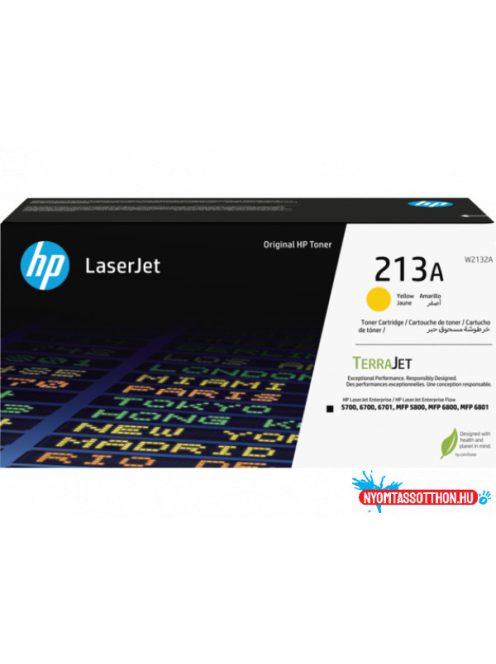 HP W2132A Toner Yellow 3.000 oldal kapacitás No.213a