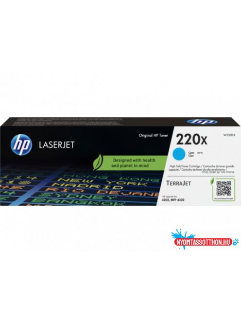 HP W2201X Toner Cyan 5.500 oldal kapacitás No.220X