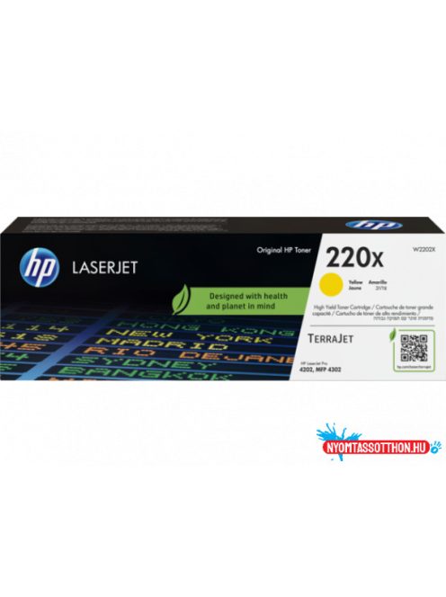 HP W2202X Toner Yellow 5.500 oldal kapacitás No.220X