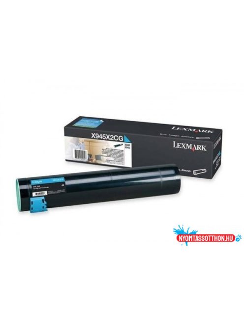 Lexmark X940/945e High Toner Cyan 22.000 oldal (Eredeti) X945X2CG